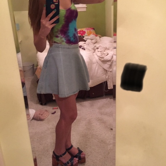 Jeffrey Campbell Blue Leather Platform Sandals - Picture 4 of 5